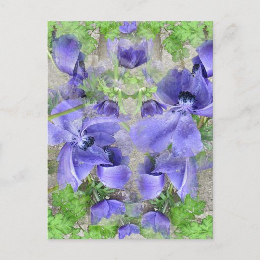 Moderner Stadtgarten Postkarte (Vorderseite)