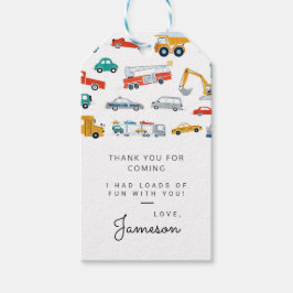 Moderner Stadtverkehr Geburtstagsparty Gunst Geschenkanhänger