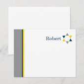 Moderner Star Bar Mitzvah Dankeschön Karte (Vorne/Hinten)