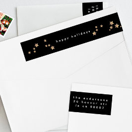 Moderner Star Black Onyx Weihnachtsfeiertag