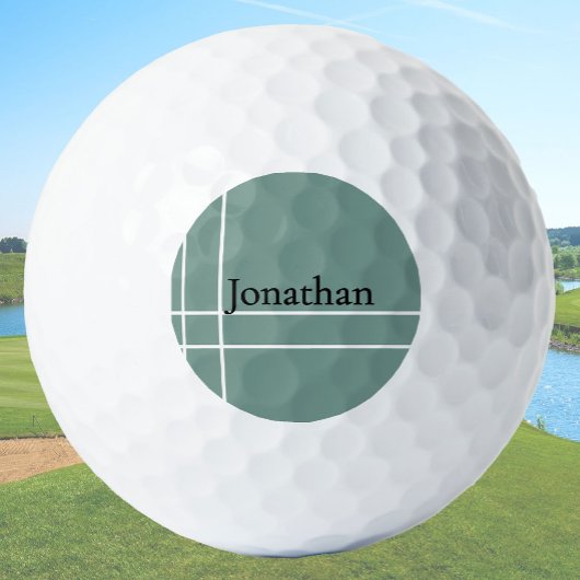 Moderner staubhaltiger Salbei-Minimalismus-individ Golfball