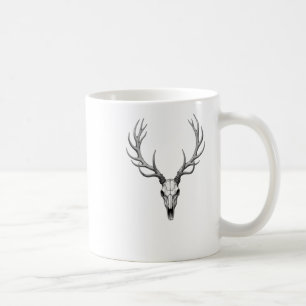 Moderner Sticker für Hirschschädel2 Kaffeetasse