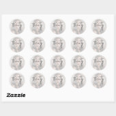 Moderner Sticker zum 20. Geburtstag (Blatt)