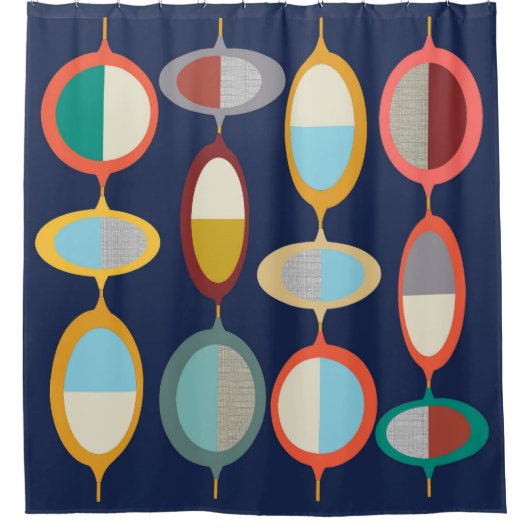 Moderner Stil 74 Duschvorhang aus dem Mittelalter (Vorderseite)