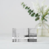 Moderner Stil | Bürsten | Künstler Visitenkarte (Stehend Vorderseite)