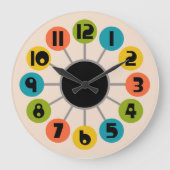 Moderner Stil des Mittelalters Große Wanduhr (Vorderseite)