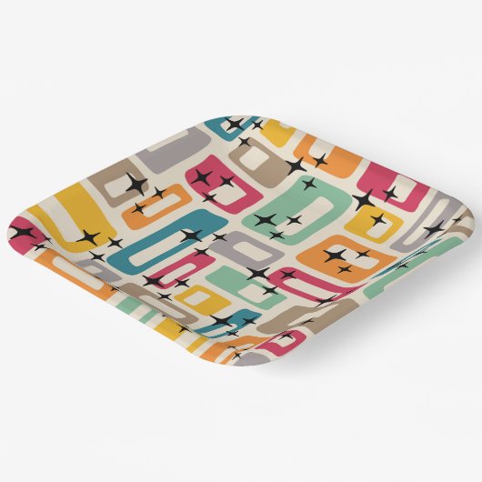 Moderner Stil des Mittelalters Pappteller (Gewinkelt)