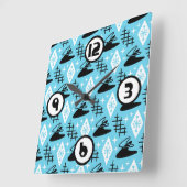 Moderner Stil des Mittelalters Quadratische Wanduhr (Winkel)