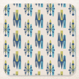 Moderner Stil des Mittelalters Rechteckiger Pappuntersetzer