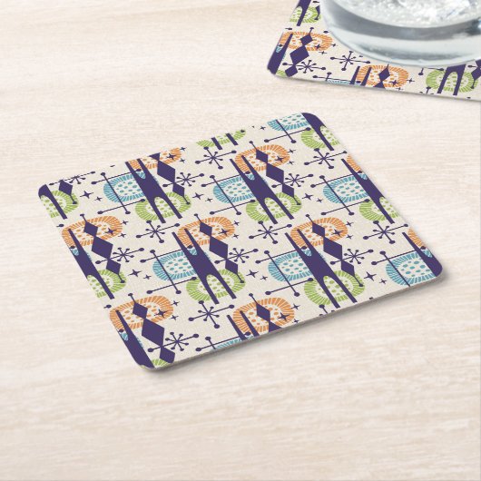 Moderner Stil des Mittelalters Rechteckiger Pappuntersetzer (angewinkelt)