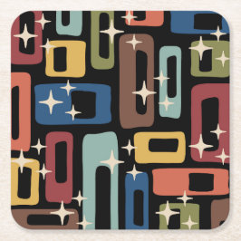 Moderner Stil des Mittelalters Rechteckiger Pappuntersetzer