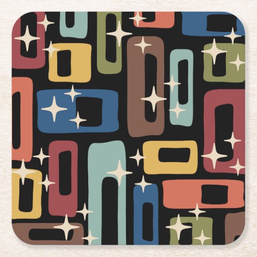 Moderner Stil des Mittelalters Rechteckiger Pappuntersetzer (Vorderseite)