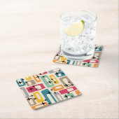 Moderner Stil des Mittelalters Rechteckiger Pappuntersetzer (Vor Ort)