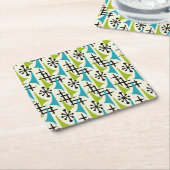 Moderner Stil des Mittelalters Rechteckiger Pappuntersetzer (angewinkelt)