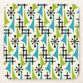 Moderner Stil des Mittelalters Rechteckiger Pappuntersetzer