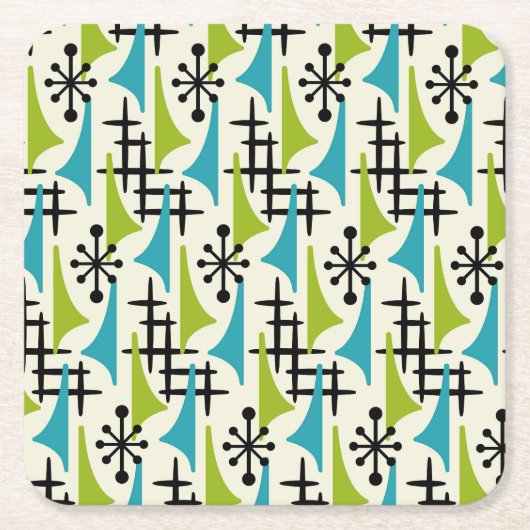 Moderner Stil des Mittelalters Rechteckiger Pappuntersetzer (Vorderseite)