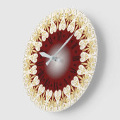 Moderner Stil Große Wanduhr (Winkel)