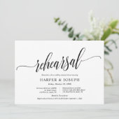 Moderner Stil, Hochzeit und Probe Einladung (Stehend Vorderseite)