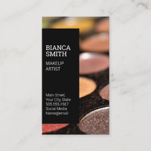 Moderner Stil   Makeup Artist   Palette Visitenkarte