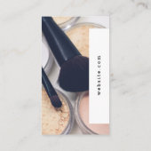 Moderner Stil | Makeup Artist Visitenkarte (Rückseite)