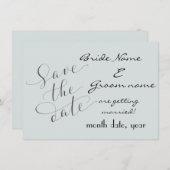 Moderner Stil mit blauem Ankündigung Datum freihal (Vorne/Hinten)