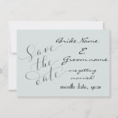 Moderner Stil mit blauem Ankündigung Datum freihal (Vorderseite)