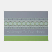 Moderner Stil Willkommen Fußmatte (Vorderseite)
