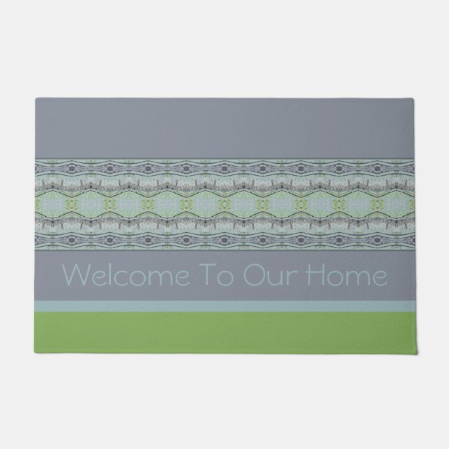 Moderner Stil Willkommen Fußmatte (Vorderseite)