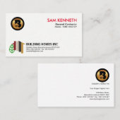 Moderner stilvoller abstrakter Zuhause-Erbauer-Bau Visitenkarte (Vorne/Hinten)