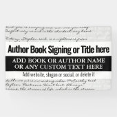 Moderner, stilvoller Buchsignierer Buchtext Banner (Horizontal)