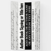 Moderner, stilvoller Buchsignierer Buchtext Banner (Vertikal)