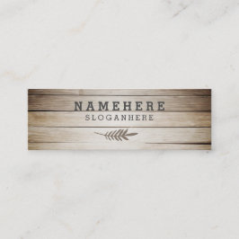 Moderner stilvoller dunkler Kaffee-hölzerne Mini Visitenkarte