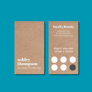 Moderner, stilvoller gedruckter Kraft Bold Hair Sa Treuekarte