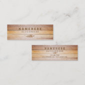 Moderner stilvoller Glitzer-hölzerne Mini Visitenkarte (Vorne/Hinten)