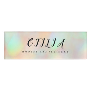 Moderner, stilvoller Holographic Beauty Salon Namenschild