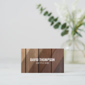 Moderner, stilvoller Holzbauschrank Visitenkarte (Stehend Vorderseite)