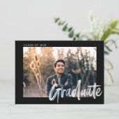 Moderner, stilvoller, individualisierbarer Abschlu Einladung (Stehend Vorderseite)