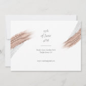 Moderner, stilvoller, individualisierbarer Abschlu Einladung (Rückseite)