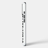 MODERNER STILVOLLER INDIVIDUELLE NAME SOLID WEISS Case-Mate iPhone HÜLLE (Rückseite / Links)