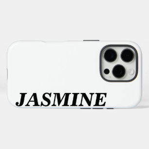 MODERNER STILVOLLER INDIVIDUELLE NAME SOLID WEISS iPhone 16 PRO HÜLLE