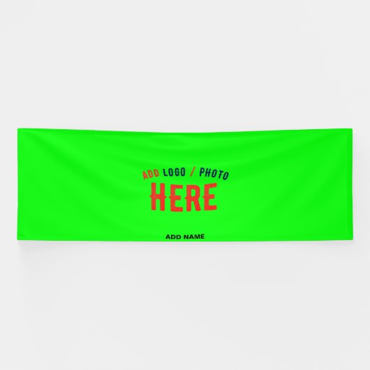 MODERNER STILVOLLER KUNSTSTOM NEON GREEN VERIFIED  BANNER (Horizontal)