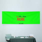 MODERNER STILVOLLER KUNSTSTOM NEON GREEN VERIFIED  BANNER (Messeveranstaltung)