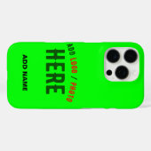 MODERNER STILVOLLER KUNSTSTOM NEON GREEN VERIFIED  Case-Mate iPhone HÜLLE (Rückseite (Horizontal))