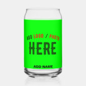 MODERNER STILVOLLER KUNSTSTOM NEON GREEN VERIFIED  DOSENGLAS (Rückseite)