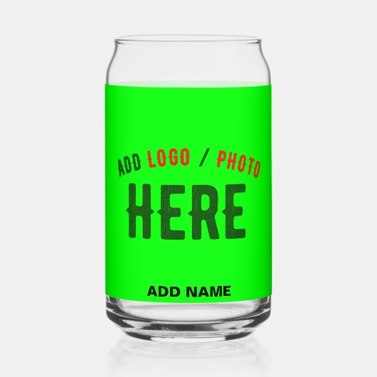 MODERNER STILVOLLER KUNSTSTOM NEON GREEN VERIFIED DOSENGLAS (Rückseite)