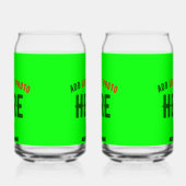 MODERNER STILVOLLER KUNSTSTOM NEON GREEN VERIFIED  DOSENGLAS (Links)