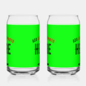 MODERNER STILVOLLER KUNSTSTOM NEON GREEN VERIFIED  DOSENGLAS (Rechts)