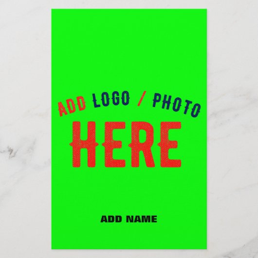 MODERNER STILVOLLER KUNSTSTOM NEON GREEN VERIFIED  FLYER (Vorne)