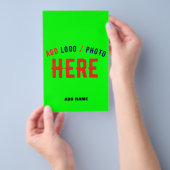 MODERNER STILVOLLER KUNSTSTOM NEON GREEN VERIFIED FLYER (Handgriff)