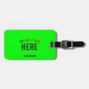 MODERNER STILVOLLER KUNSTSTOM NEON GREEN VERIFIED  GEPÄCKANHÄNGER